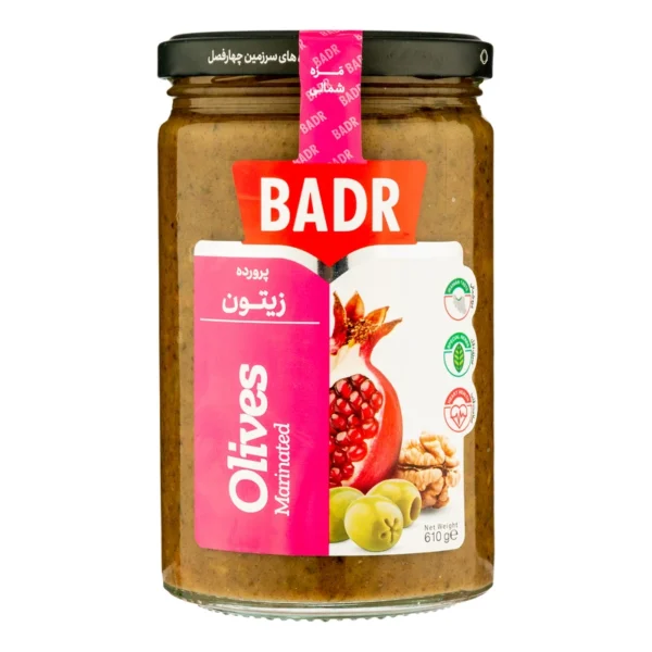 زیتون پرورده بدر   610 گرم