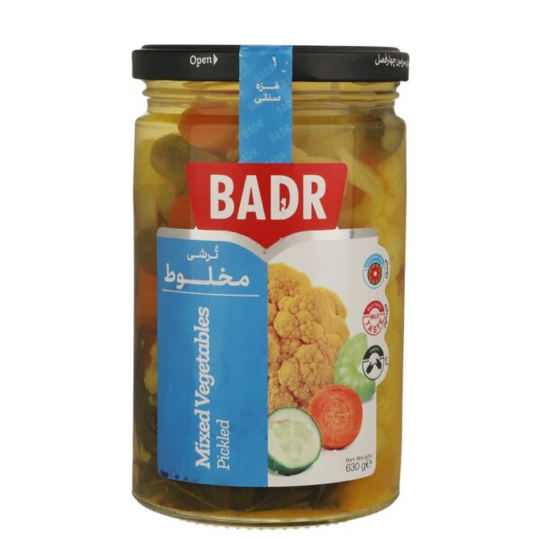 ترشی مخلوط بدر   630 گرم