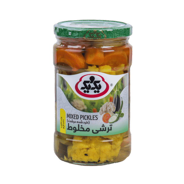 ترشی مخلوط 640 گرمی یک و یک