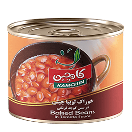 خوراک لوبیا چیتی کامچین 450 گرمی