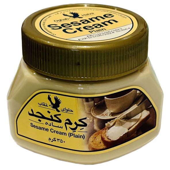 کرم کنجد ساده 350 گرمی عقاب